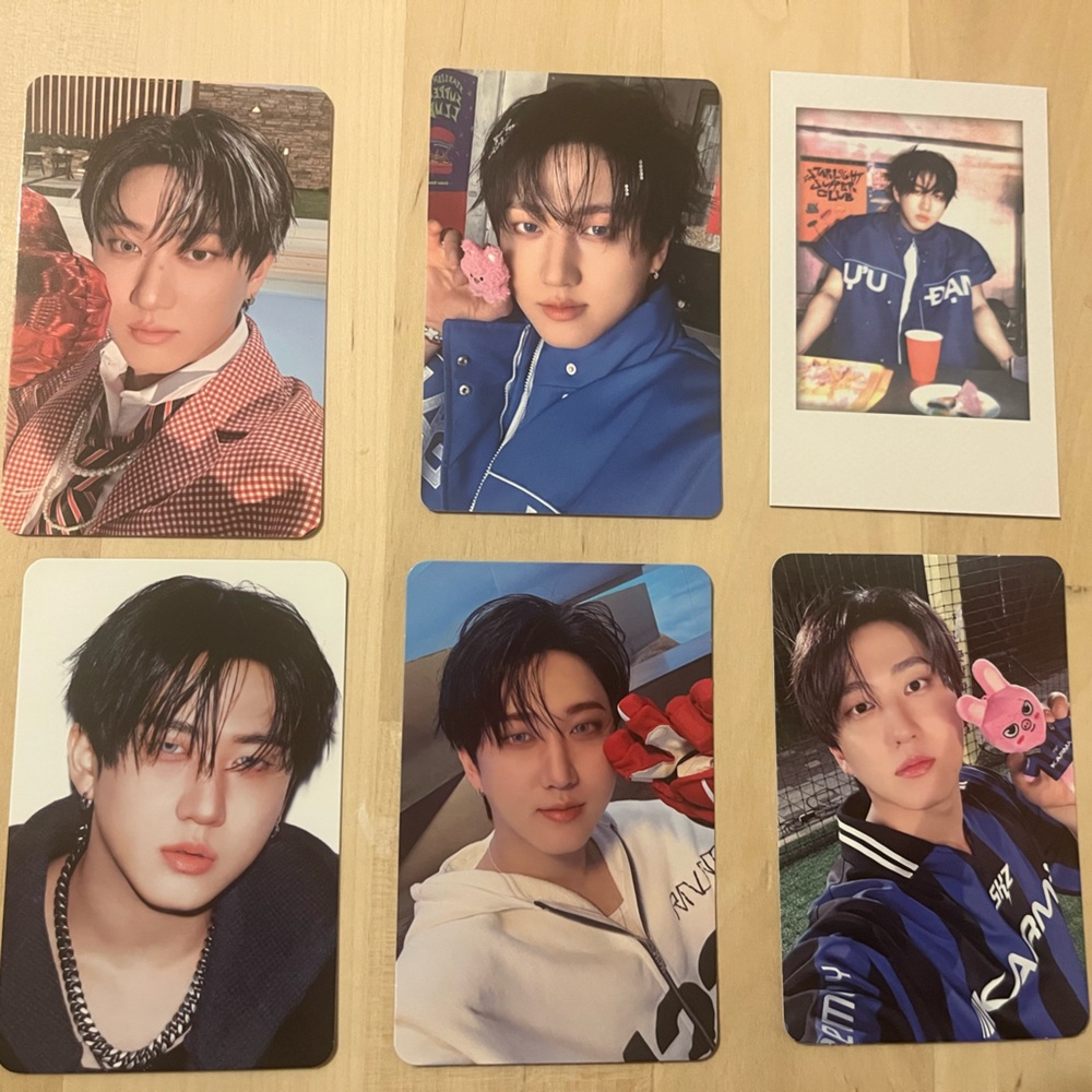 Set of 6 OFFICIAL Changbin of Stray Kids photo cards (Set # 1) Seo Changbin